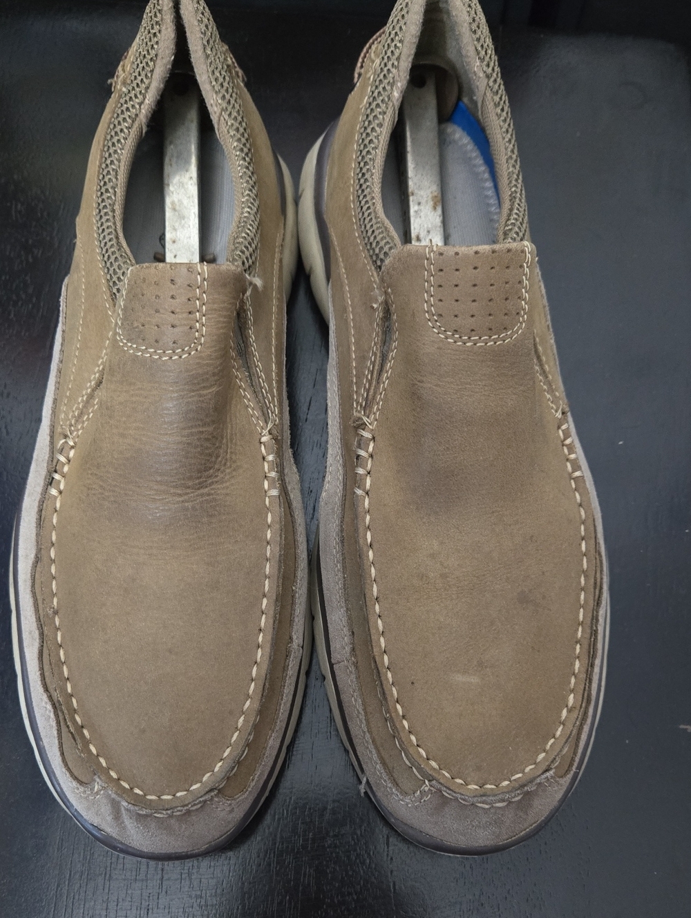 Dockers Taupe Suede Slip-On Loafers